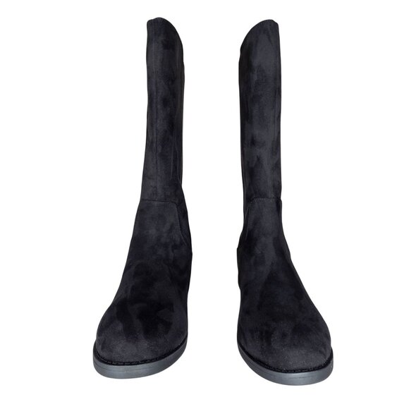 Kenneth Cole Big Girls' Kelly Stretch Black Boots - Picture 2 of 6